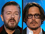 Ricky's Golden Globes Gags: Hilarious or Just Cheap Shots? | Johnny Depp, Ricky Gervais