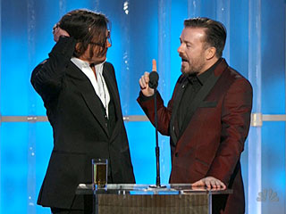 Ricky's Golden Globes Gags: Hilarious or Just Cheap Shots? | Johnny Depp, Ricky Gervais
