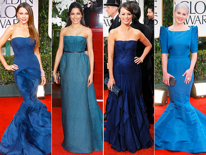 PEACOCK BLUE photo | Berenice Bejo, Freida Pinto, Kelly Osbourne, Sofia Vergara