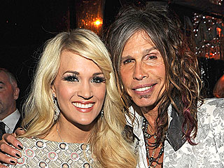 Grammys 2012 Stars Party On | Carrie Underwood, Pitbull