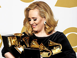 Grammy 2012 Winners' Sweet & Silly Reactions | Adele