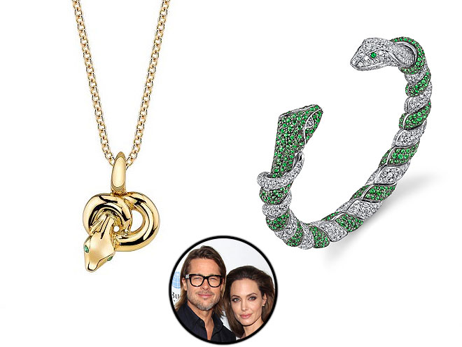 JEWELRY FOR ASPREY photo | Angelina Jolie, Brad Pitt