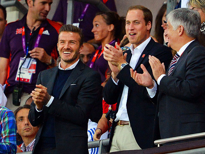 DAVID BECKHAM & PRINCE WILLIAM photo | David Beckham