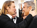 Hollywood BFFs, Oscar Rivals | Brad Pitt, George Clooney