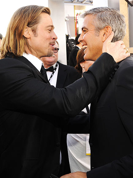 GEORGE VS. BRAD
photo | Brad Pitt, George Clooney