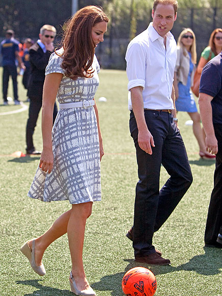 EYE ON THE BALL photo | Kate Middleton, Prince William