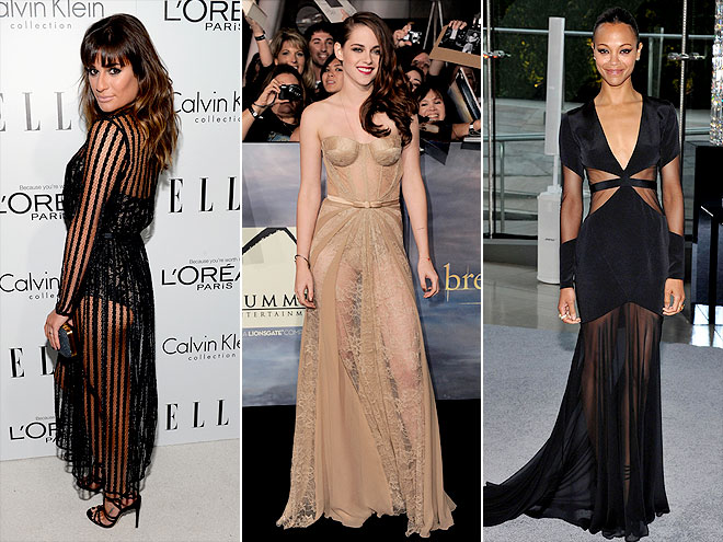 SEXIEST RED CARPET STYLE: SHEER GOWNS