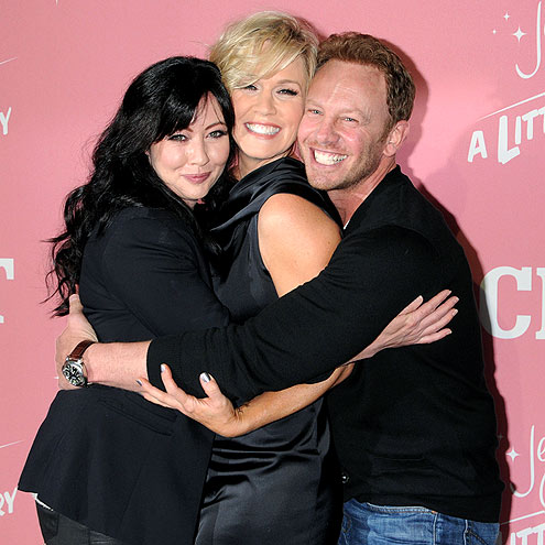 THE 'HILLS' ARE ALIVE
photo | Ian Ziering, Jennie Garth, Shannen Doherty