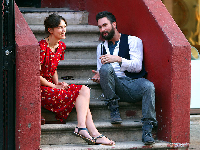 STOOP TALK? photo | Adam Levine, Keira Knightley