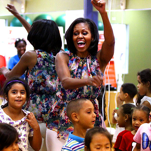 HAPPY FEET photo | Michelle Obama