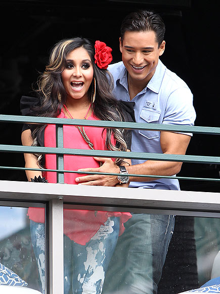 BELLY RUB photo | Mario Lopez, Nicole Polizzi