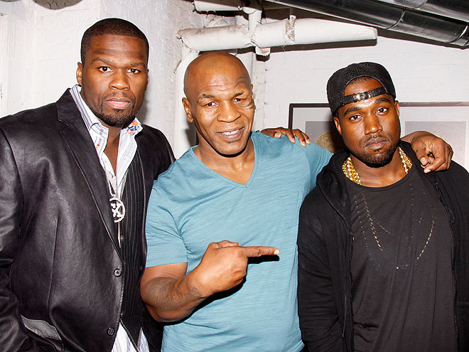 THREE'S A CROWD photo | 50 Cent, Kanye West, Mike Tyson