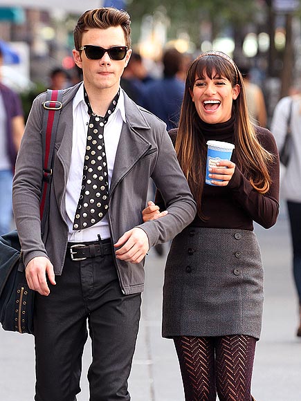 ON THE DOT photo | Chris Colfer, Lea Michele