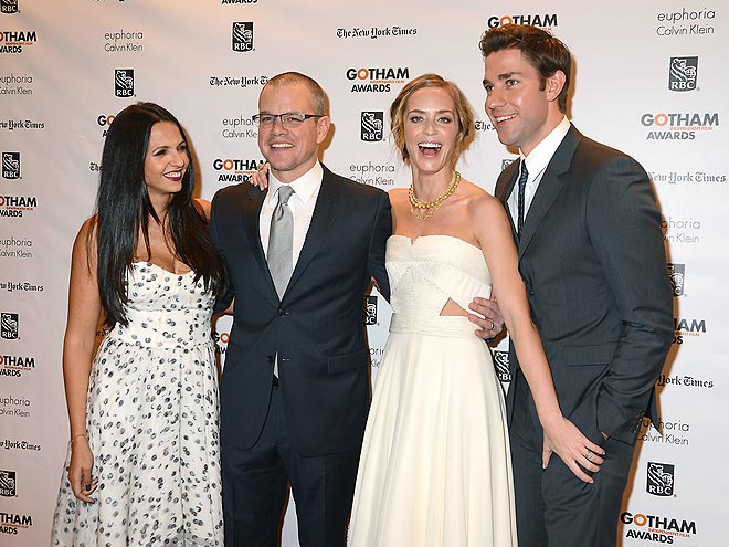 DOUBLE DATE photo | Emily Blunt, John Krasinski, Matt Damon