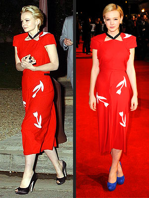 Seeing Double: Carey Mulligan Tries the Same Dress Twice carey mulligan 300x400 Seeing Double: Carey Mulligan Tries the Same Dress Twice
