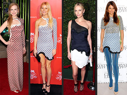 charlize theron 440x330 Stars Flock to Stella McCartney’s Quirky Frocks