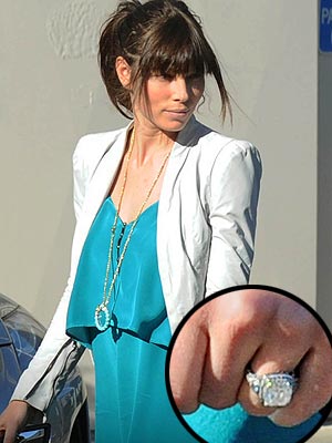 Jessica Biel Engagement Ring Picture