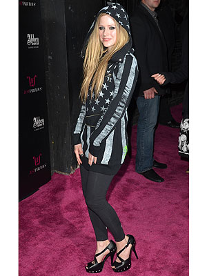 No longer feeling like a pintsized tomboy Avril Lavigne strolled down the 