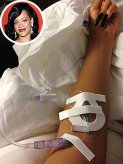 Why Did Rihanna Have an IV in Her Arm? | Rihanna