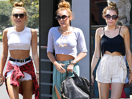 Miley Cyrus Fashion Style 2012 on Miley Cyrus Fashion  Crop Tops     Style News   Stylewatch   People