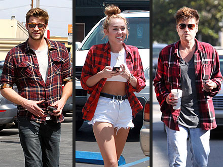 Miley Cyrus Plaid