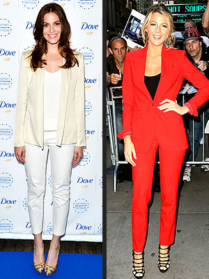 Blake Lively Mandy Moore Suits