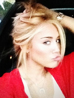 Miley Cyrus Blonde Twitter