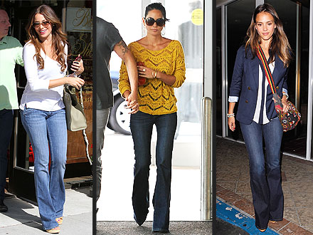 Stars in Flared Jeans