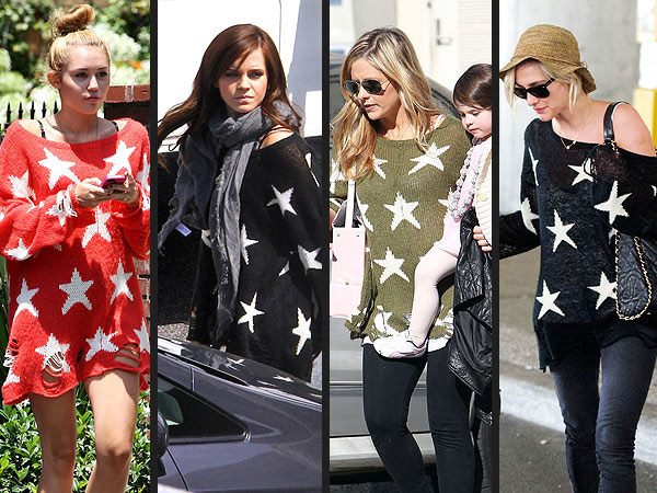 Wildfox Sweater: Emma Watson, Miley Cyrus