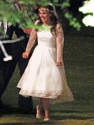 Eterična poročna oblekica mlade neveste Natalie Portman
