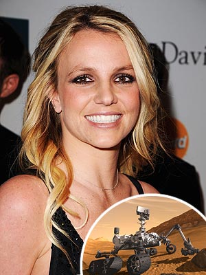 Britney Spears and Mars Rover Curiosity Share Tweets