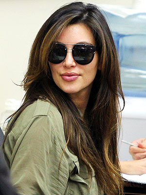 Kim Kardashian Light Hair