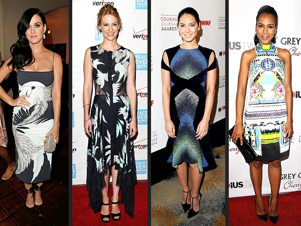 Bold Prints on Red Carpet