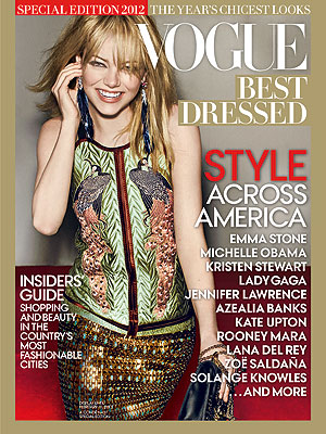 emma stone 300x400 Emma Stone Tops Vogue’s Best Dressed List