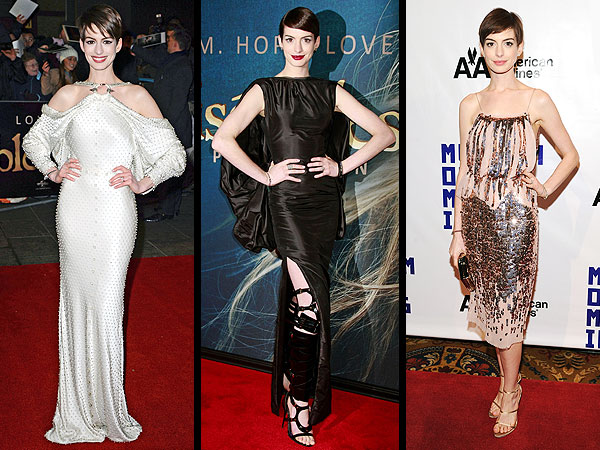 Anne Hathaway Les Mis Premeire Looks