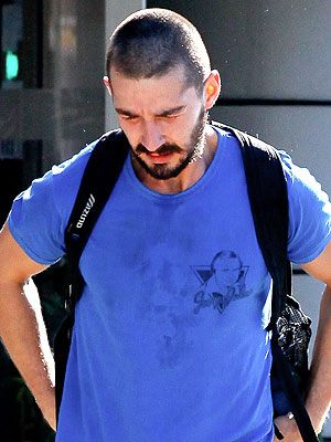 Shia Lebeouf Shaved Head