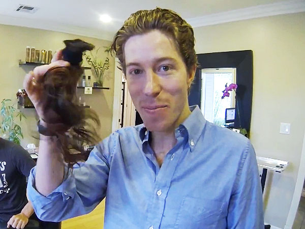 Shaun White cuts off hair for Locks of Love 