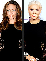 25 Freaking Awesome Fashion Faceoffs | Angelina Jolie, Christina Aguilera