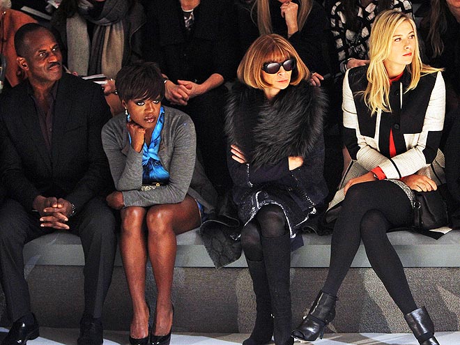 FRONT ROW AT VERA WANG photo | Anna Wintour, Maria Sharapova, Viola Davis