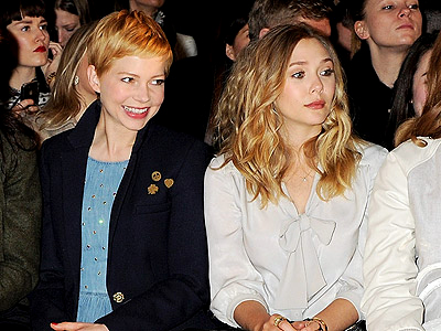 Michelle & Elizabeth Turn Heads at London Fashion Week | Elizabeth Olsen, Lana Del Rey, Laura Carmichael, Michelle Dockery, Michelle Williams