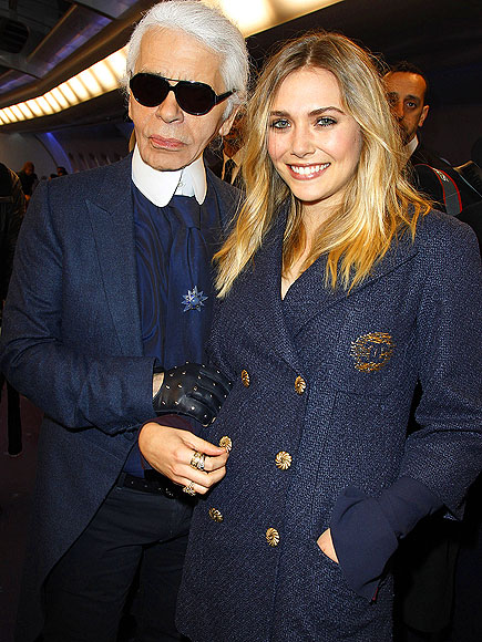 KARL & ELIZABETH photo | Elizabeth Olsen, Karl Lagerfeld