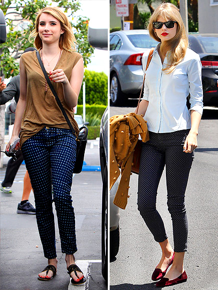 POLKA-DOT JEANS photo | Emma Roberts, Taylor Swift