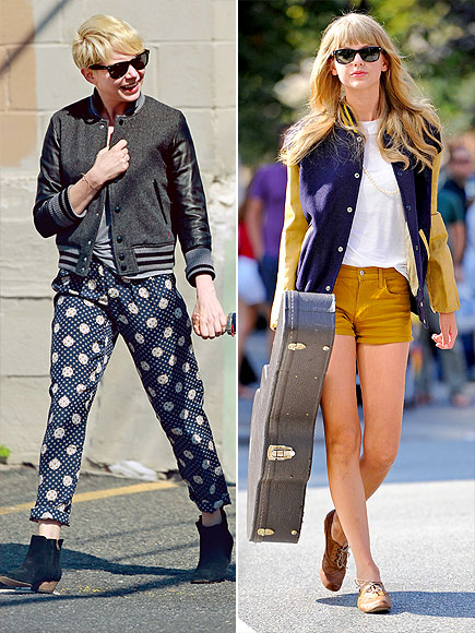 LETTERMAN JACKETS photo | Michelle Williams, Taylor Swift