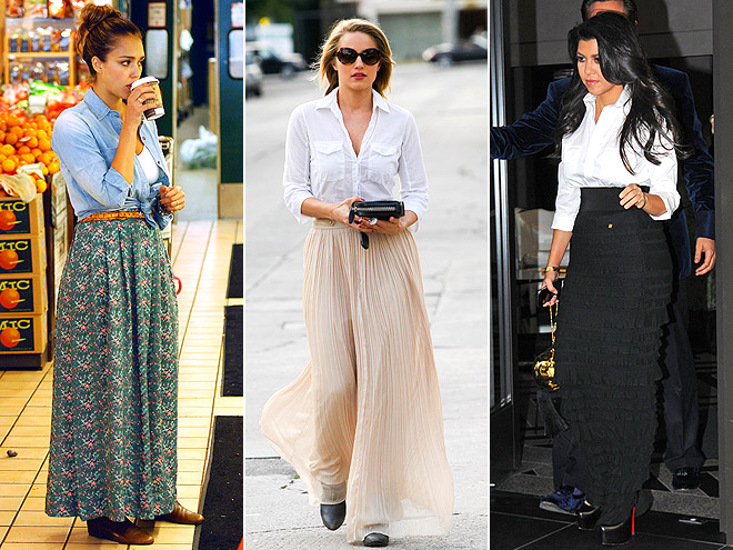 A Lesson in Wearing a Button Down with a Maxi Skirt Fashionista New York Girl