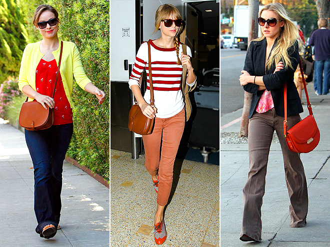 SADDLE BAGS photo | Kristen Bell, Olivia Wilde, Taylor Swift