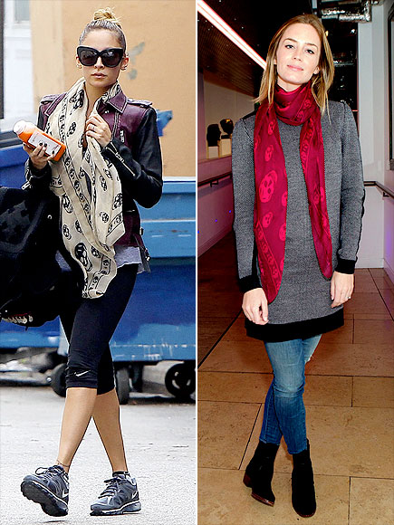 SKULL SCARVES photo | Emily Blunt, Nicole Richie