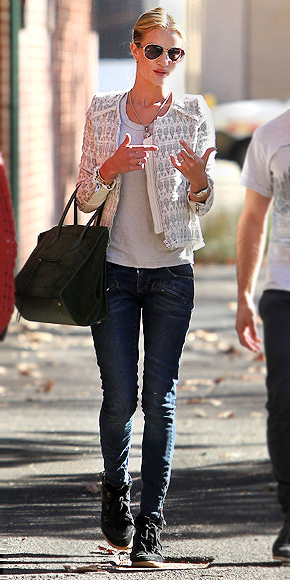 ROSIE HUNTINGTON-WHITELEY'S BIKER JEANS photo | Rosie Huntington-Whiteley