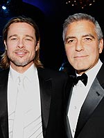 George Clooney and Brad Pitt Rule the Critics' Choice Red Carpet