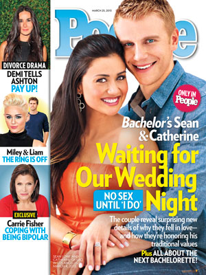  photo | Couples, Reality TV, The Bachelor, Carrie Fisher, Catherine Giudici, Demi Moore, Liam Hemsworth, Miley Cyrus, Sean Lowe