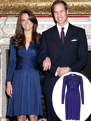 Kate Middleton Issa London Engagement Dress Maternity